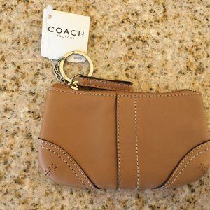 Coach RARE Soho leather Medium Skinny coin purse wallet Camel or Tan  #40600